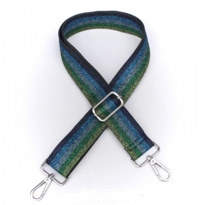 SILVER HARDWARE Bag Strap - Ocean Stripe